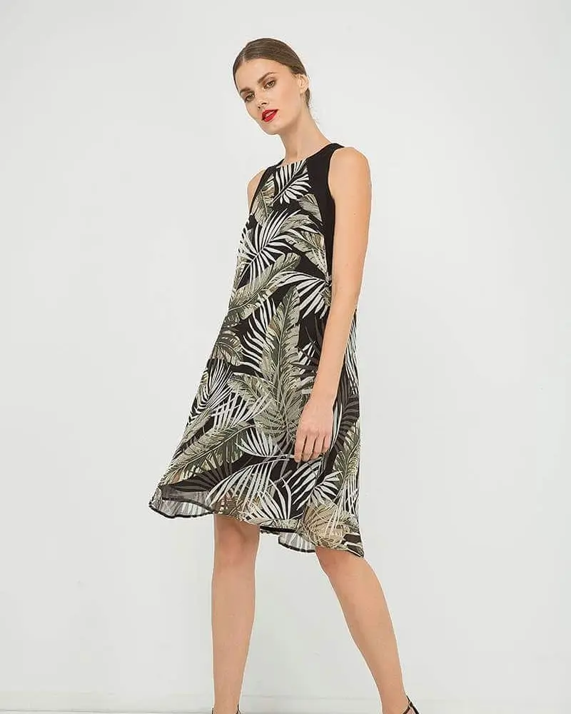 floral summer sleeveless dresses 2026 Tropical Edge with Modern Lines