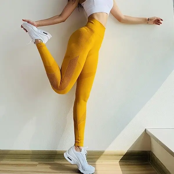 sporty legging outfits summer 2026 Sunlit Energy in Bold Yellow Sets