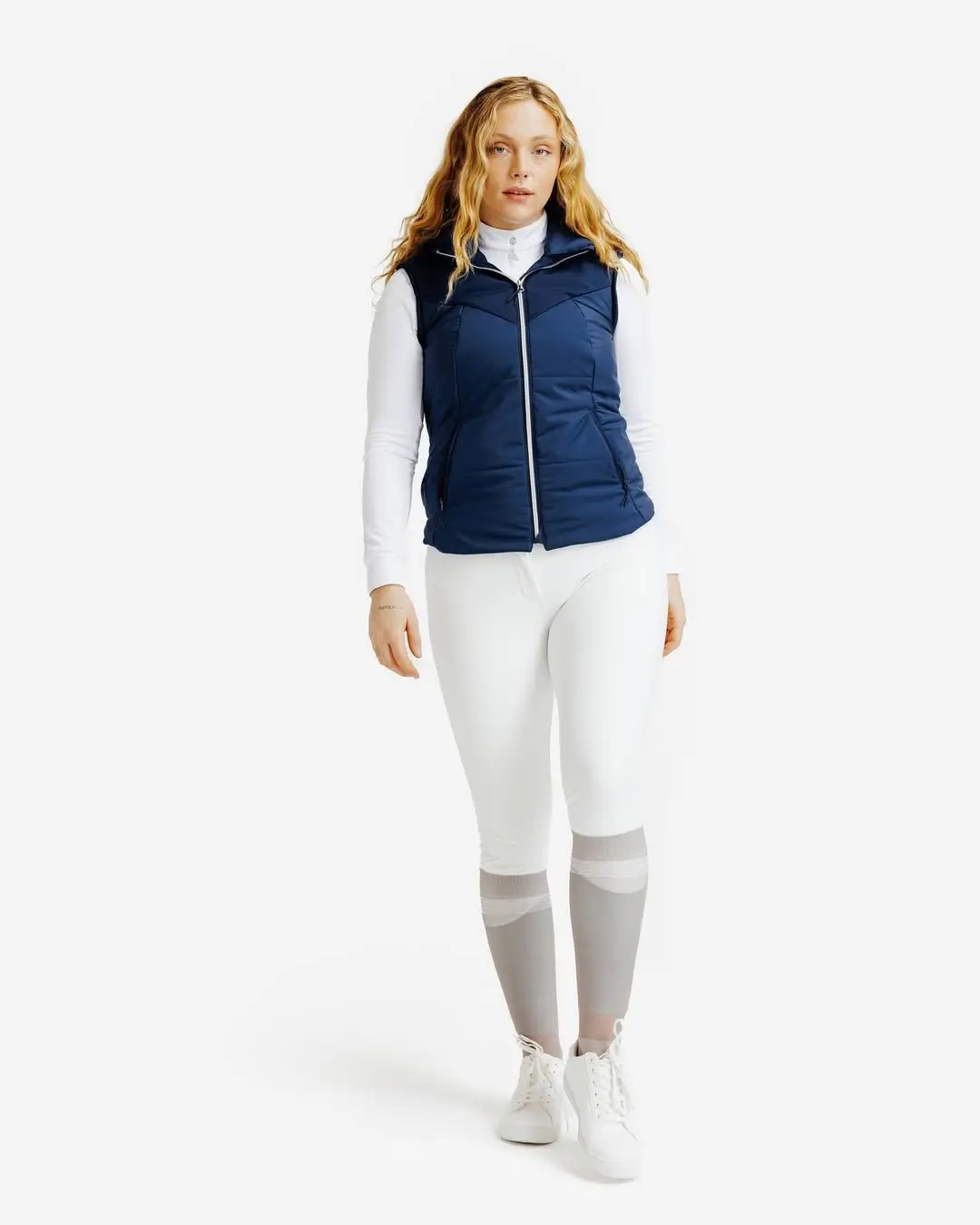 sporty legging outfits summer 2026 Layered Sport Chic with White Leggings