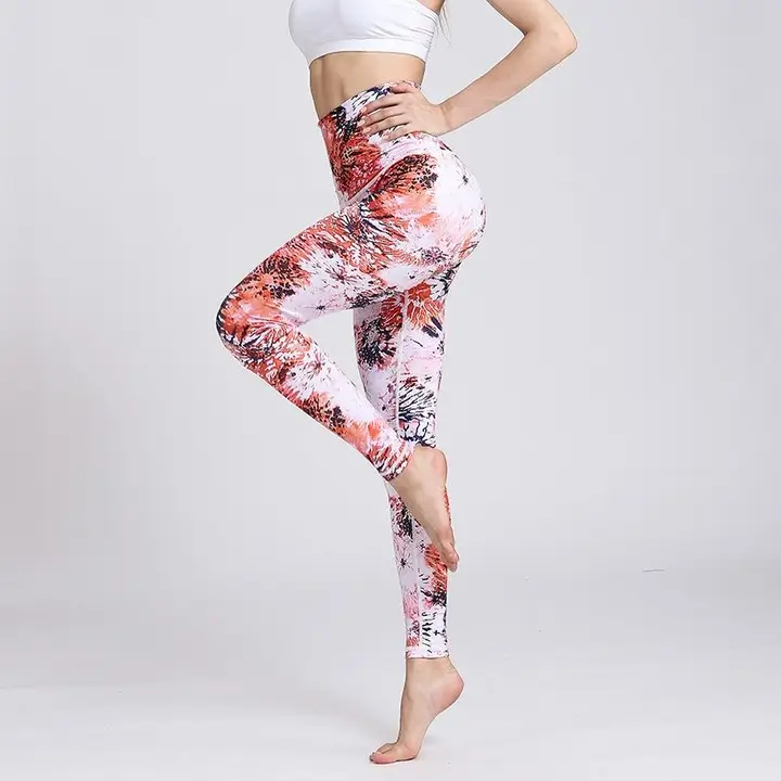 sporty legging outfits summer 2026 Soft Floral Energy in Sculpting Leggings