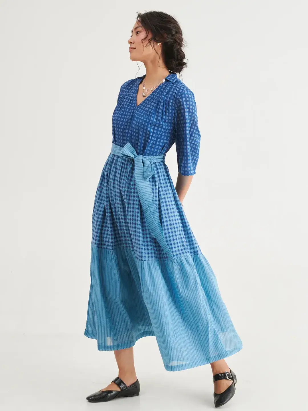 summer cotton dresses 2026 Layered Blue Textures That Redefine Everyday Elegance
