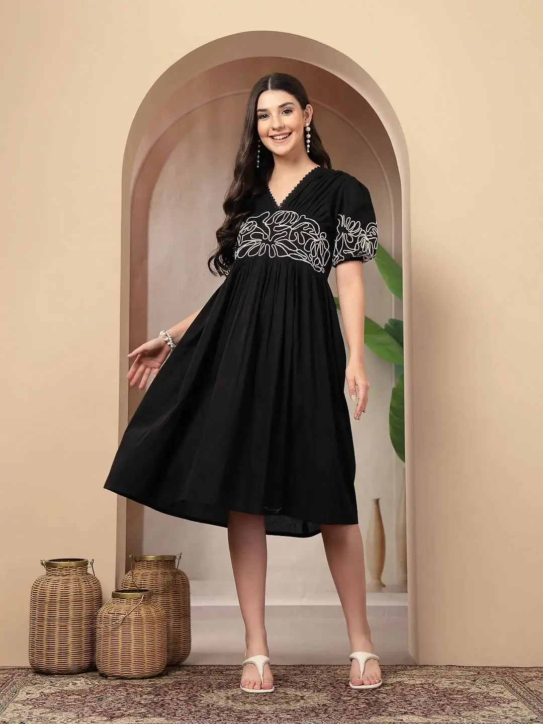 summer cotton dresses 2026 Monochrome Black That Feels Effortlessly Polished