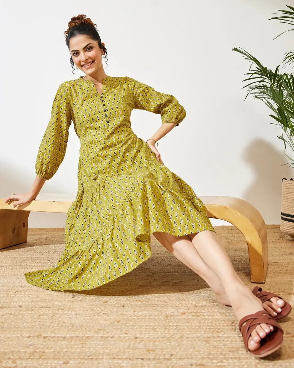 summer cotton dresses 2026 Olive Green Patterns That Feel Earthy and Relaxed