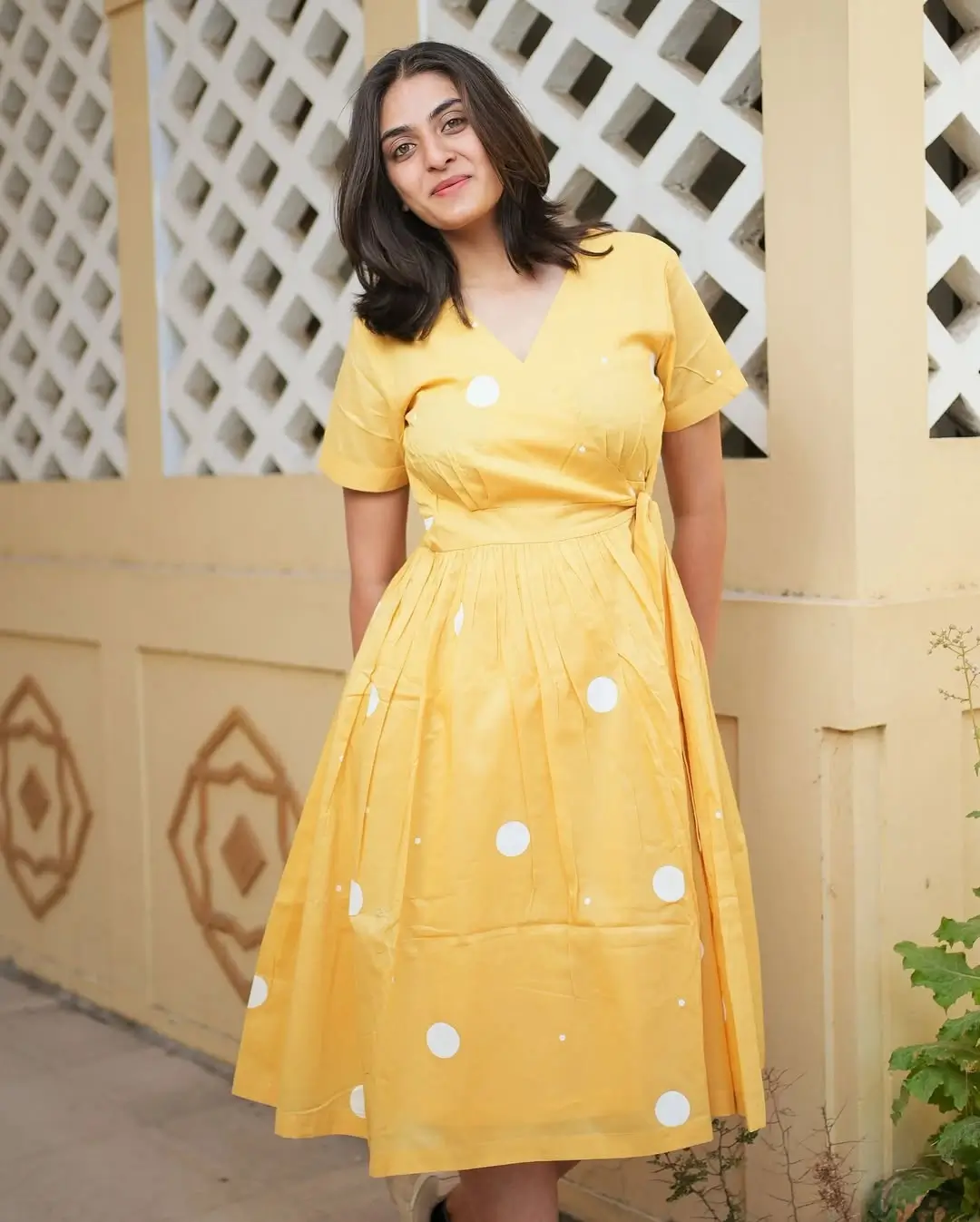 summer cotton dresses 2026 Sunlit Yellow Wrap Dress That Feels Like Pure Joy