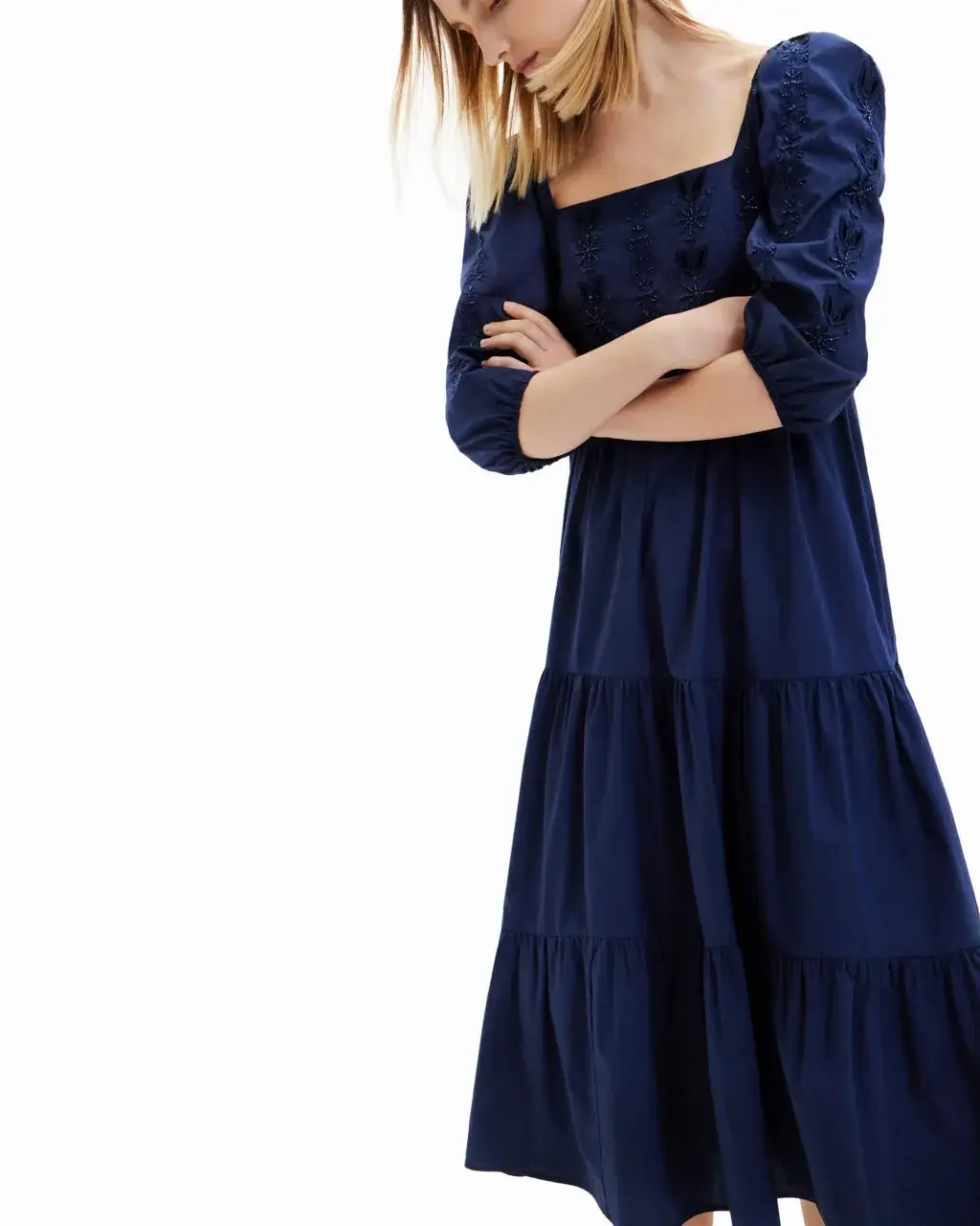 summer cotton dresses 2026 Deep Navy Volume That Feels Effortlessly Elevated
