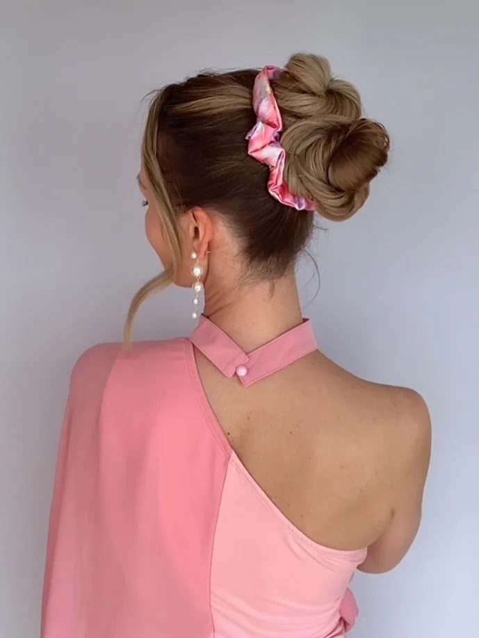 best summer easy hairstyle 2026 Soft Scrunchie Bun