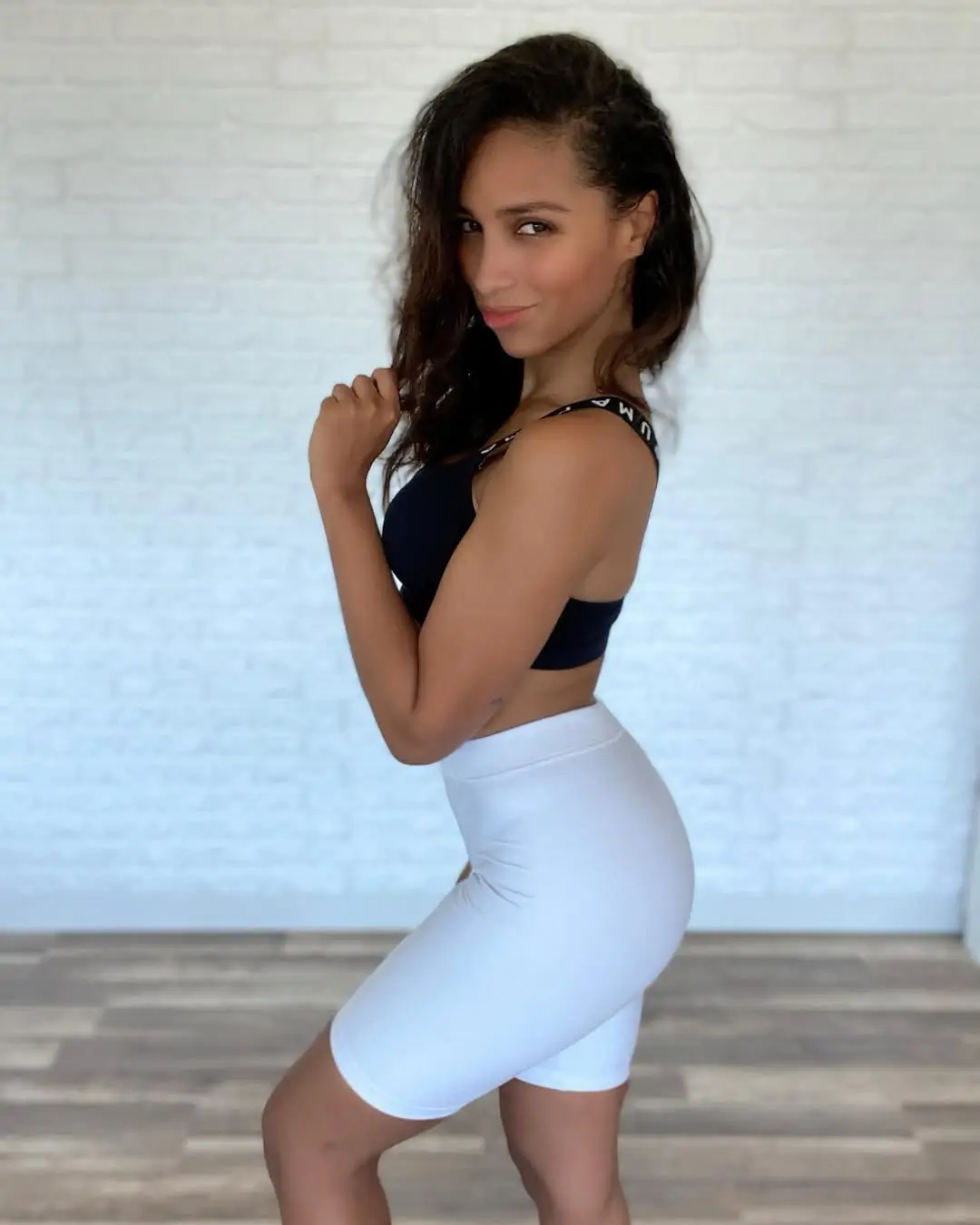 biker shorts outfits summer 2026 Clean Contrast: Sporty Minimalism in Motion