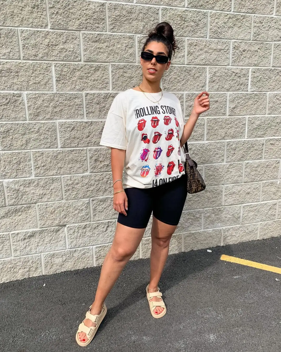 biker shorts outfits summer 2026 Graphic Balance: Relaxed Fits for Real Days