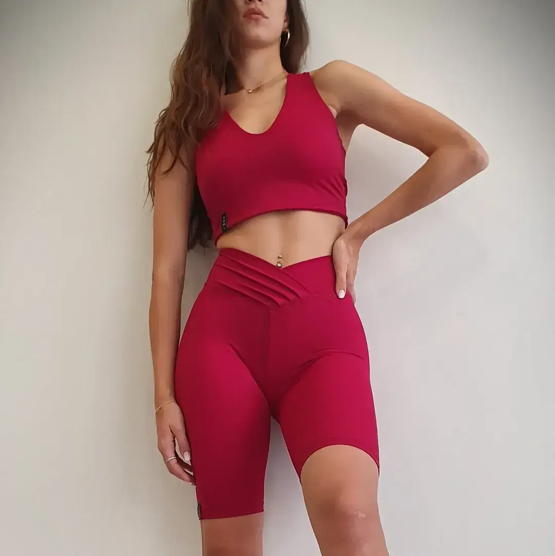 biker shorts outfits summer 2026 Bold Energy: The Power of a Red Set