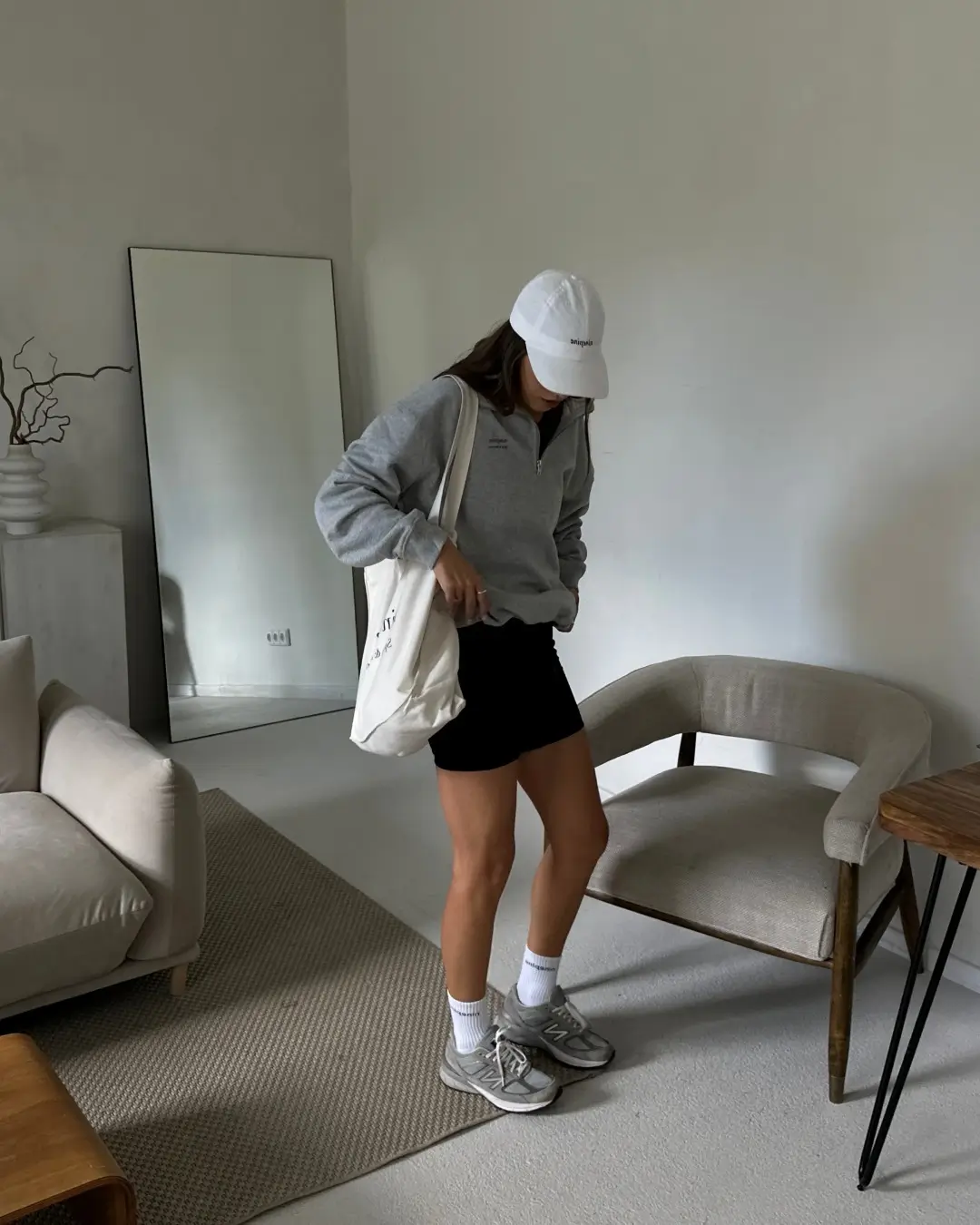 biker shorts outfits summer 2026 Soft Neutral Days: Cozy Meets Street