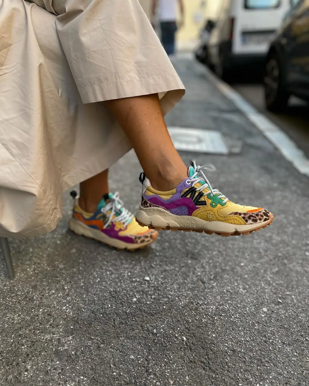 casual friday summer outfits with sneakers 2026 Color-Blocked Sneakers as a Style Statement