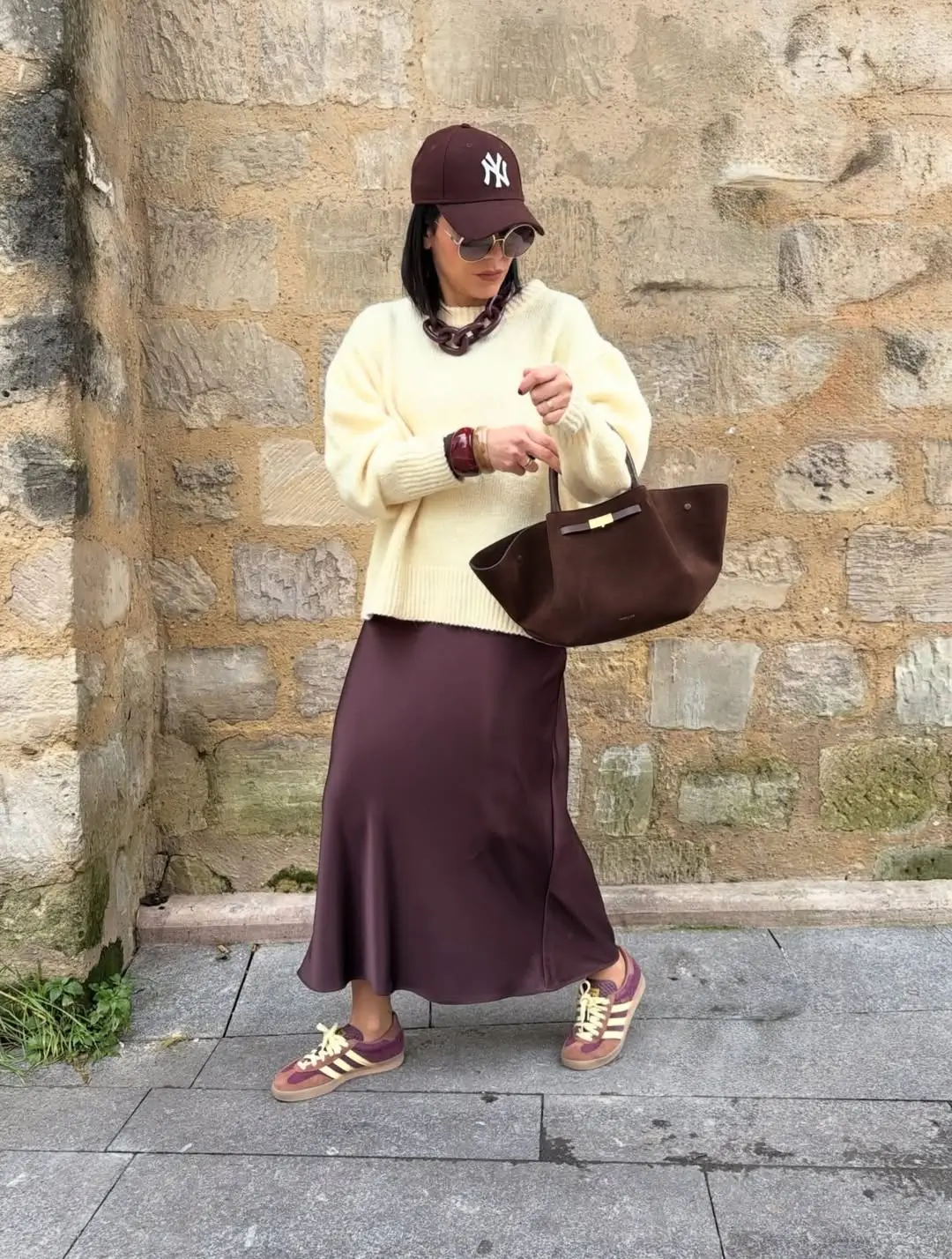 casual friday summer outfits with sneakers 2026 Satin Skirt Energy with a Street Twist