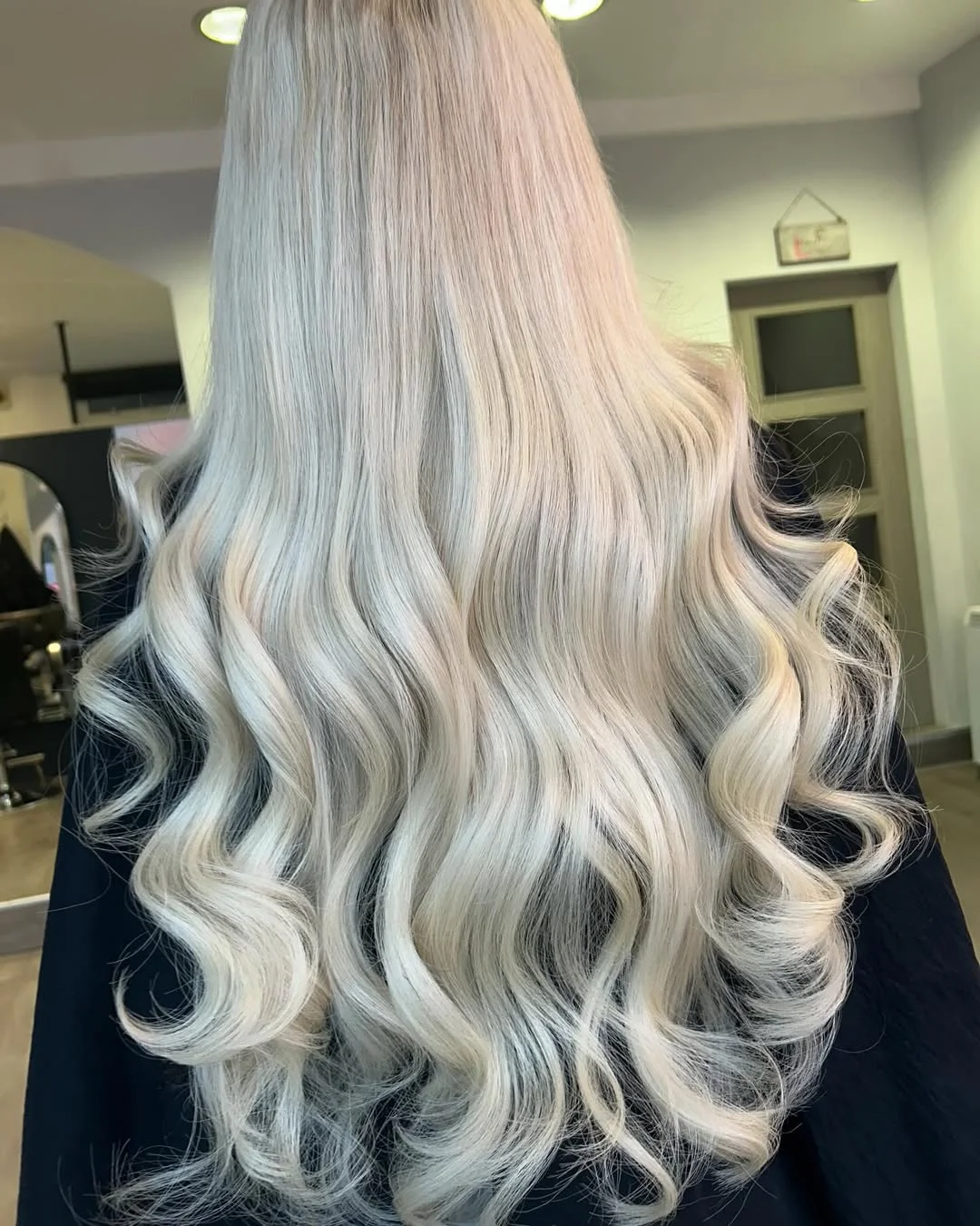 chic summer haircuts for thin fine hair 2026 Extra Long Platinum Waves with Lightweight Layers