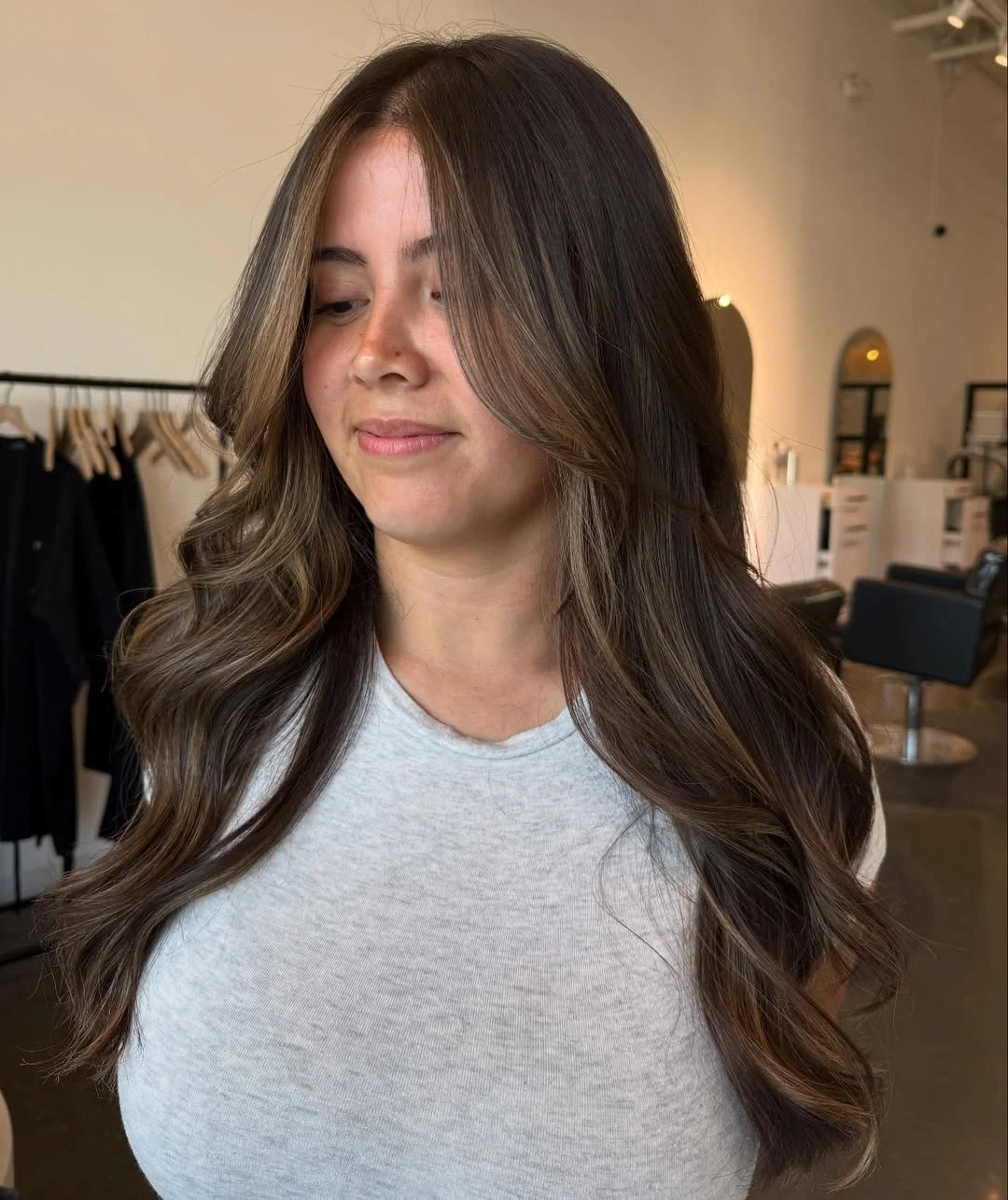 chic summer haircuts for thin fine hair 2026 Effortless Long Layers with Soft Curtain Flow