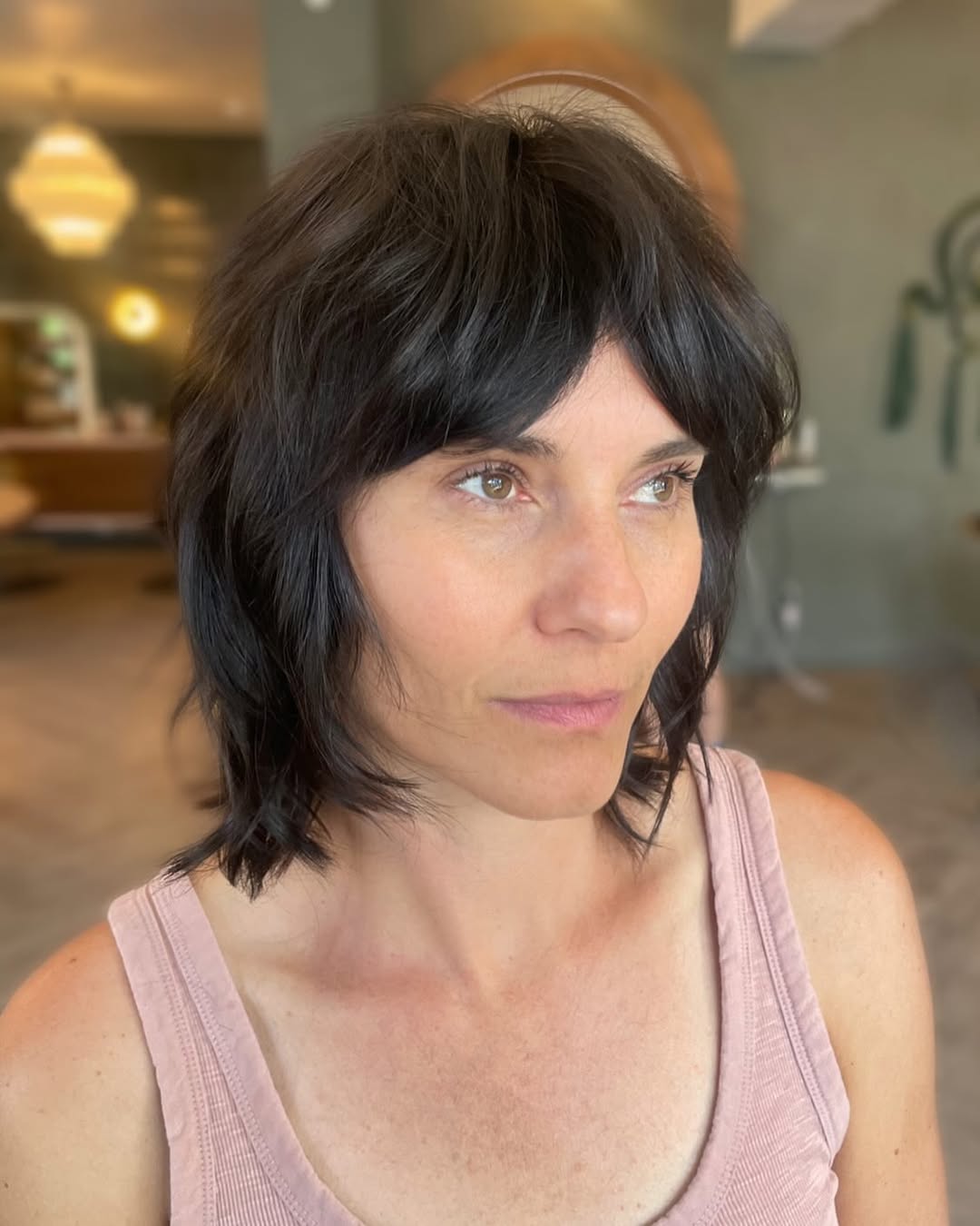 chic summer shag haircut 2026 short straight shag haircut