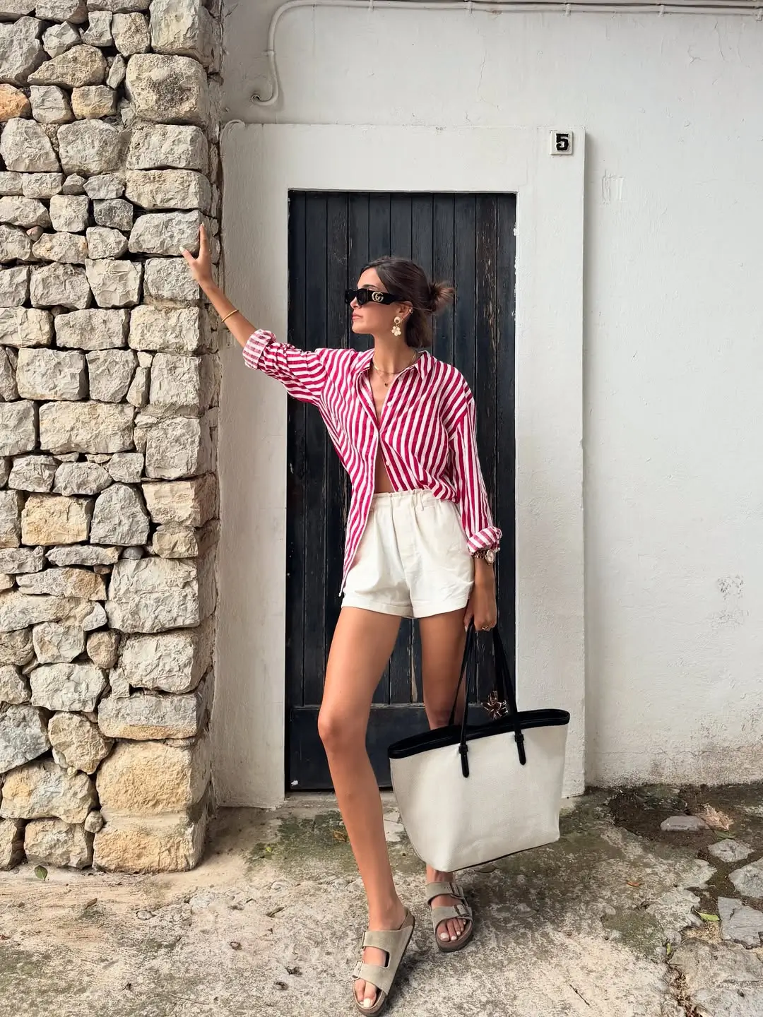 cute every day summer outfits 2026 That Soft Euro Morning: Stripes, Linen & Bare Skin Energy