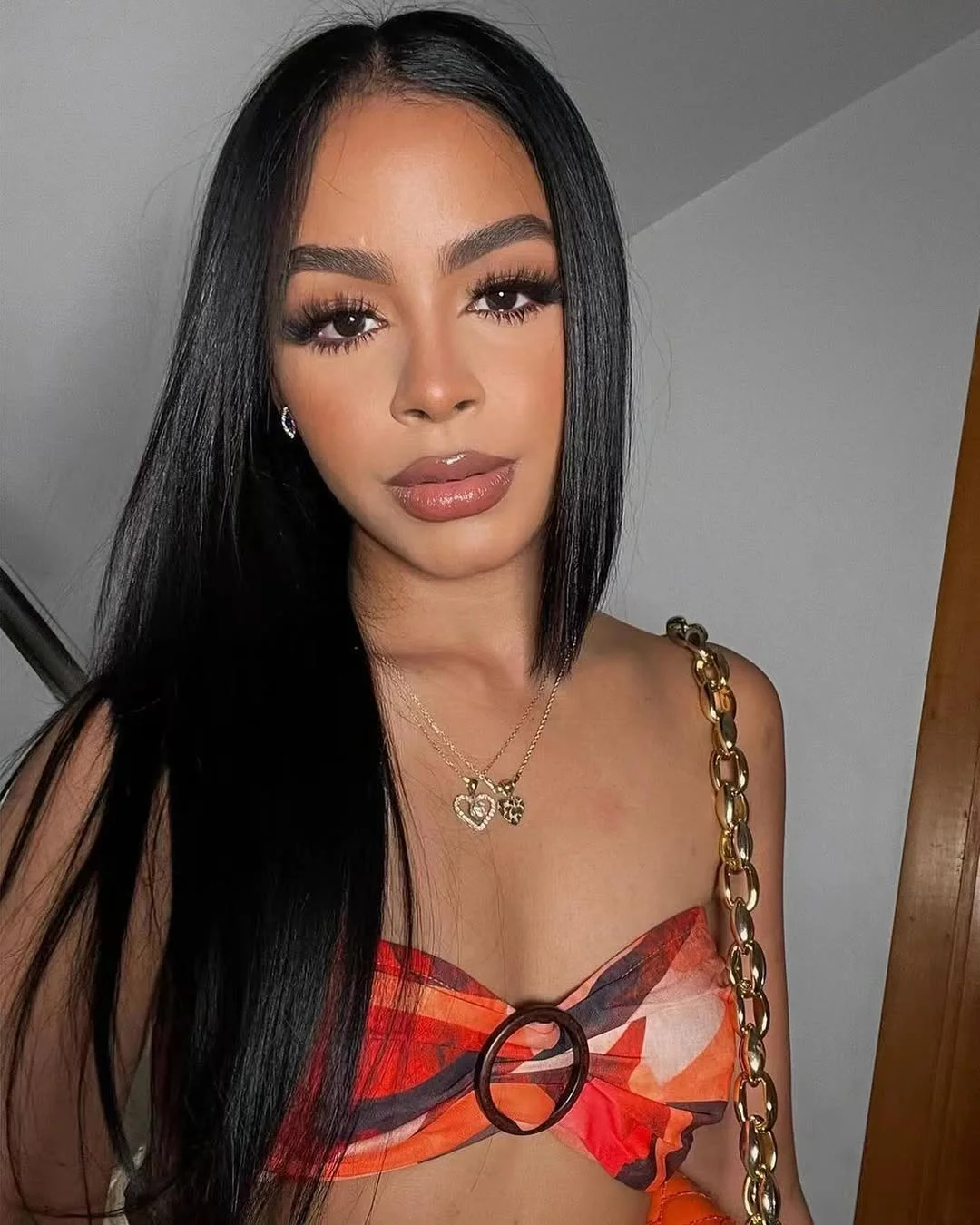 cute summer hairstyle black women 2026 Straight Center-Part Length with Sleek Finish