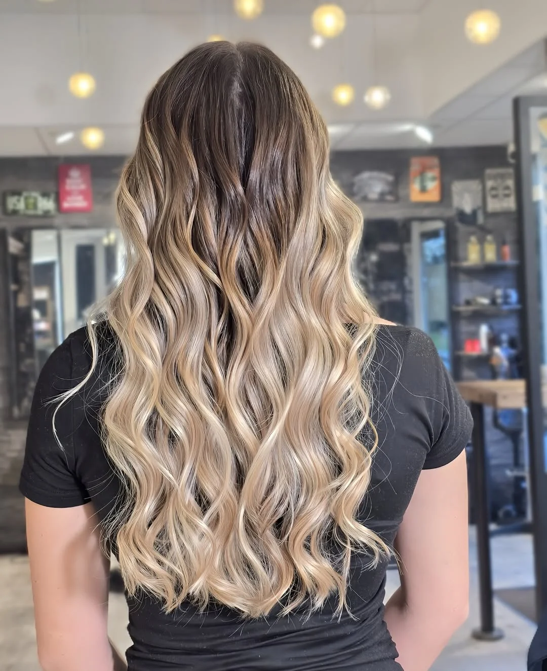 dimensional summer ombre hair color 2026 Dimensional blonde waves with soft balayage blend