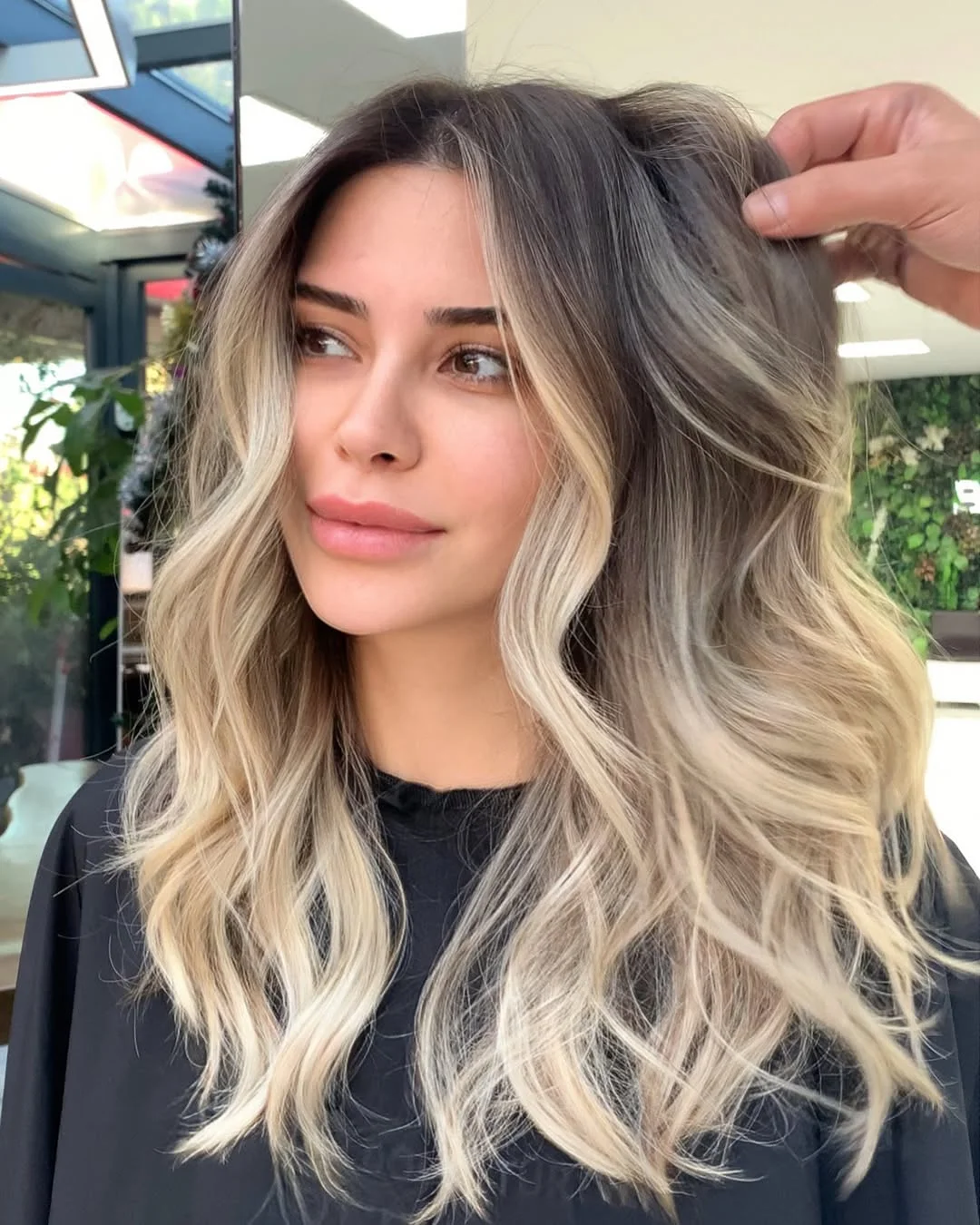 dimensional summer ombre hair color 2026 Dimensional ash bronde with contrast ribbons