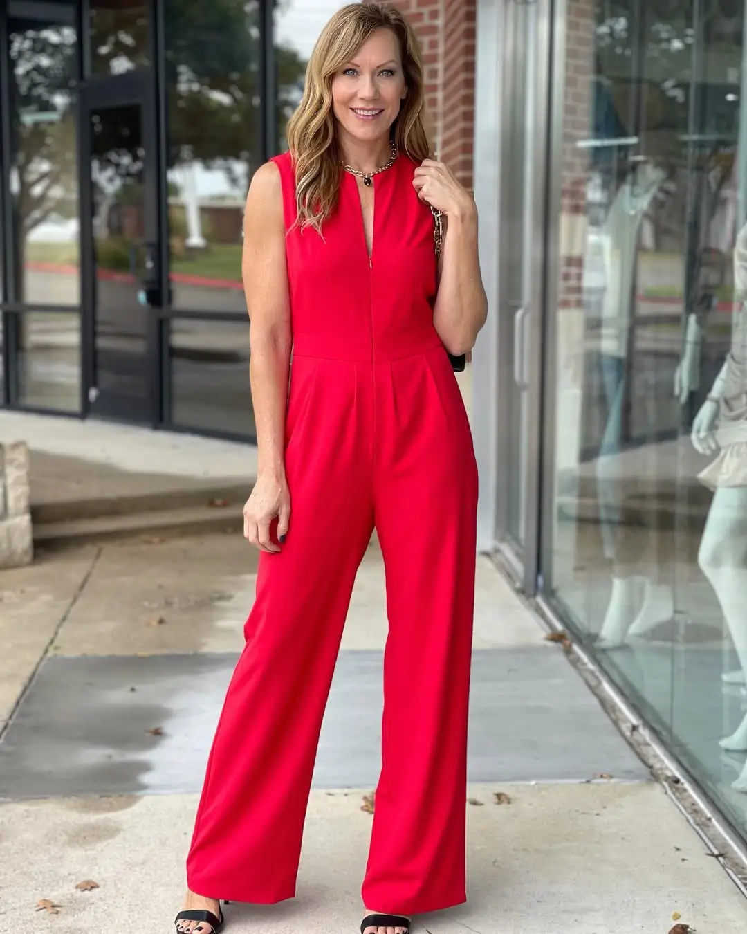 dressy summer jumpsuit outfits 2026 Bold Red Confidence That Carries You Anywhere