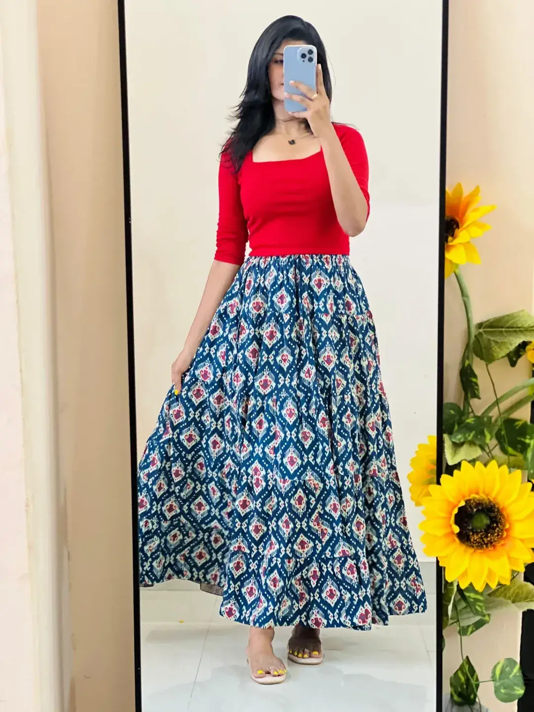 flowy summer skirt outfits 2026 Bohemian Ease with a White Statement Skirt