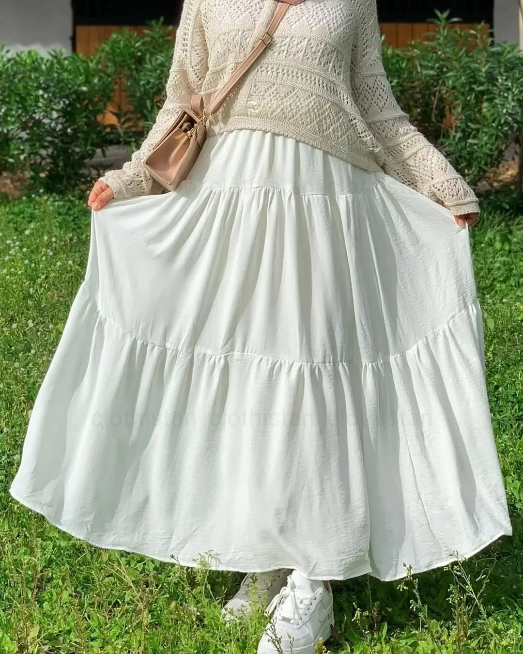 flowy summer skirt outfits 2026 Romantic Volume in Soft White Layers