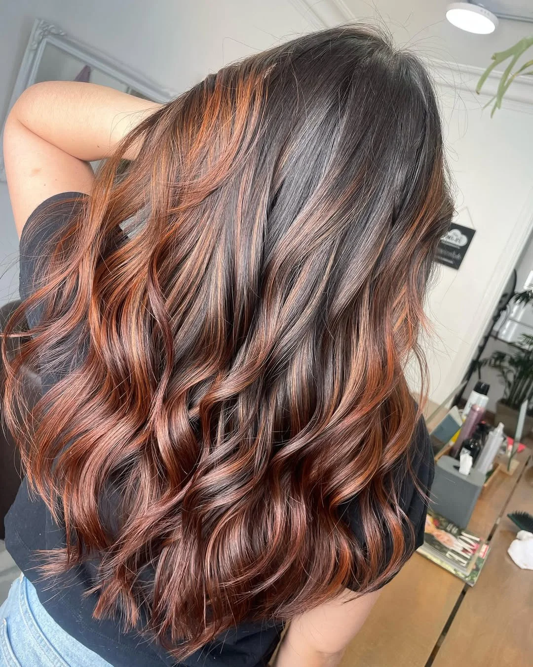 gorgeous summer haircut for round face 2026 Dimensional Long Layers with Warm Brunette Waves