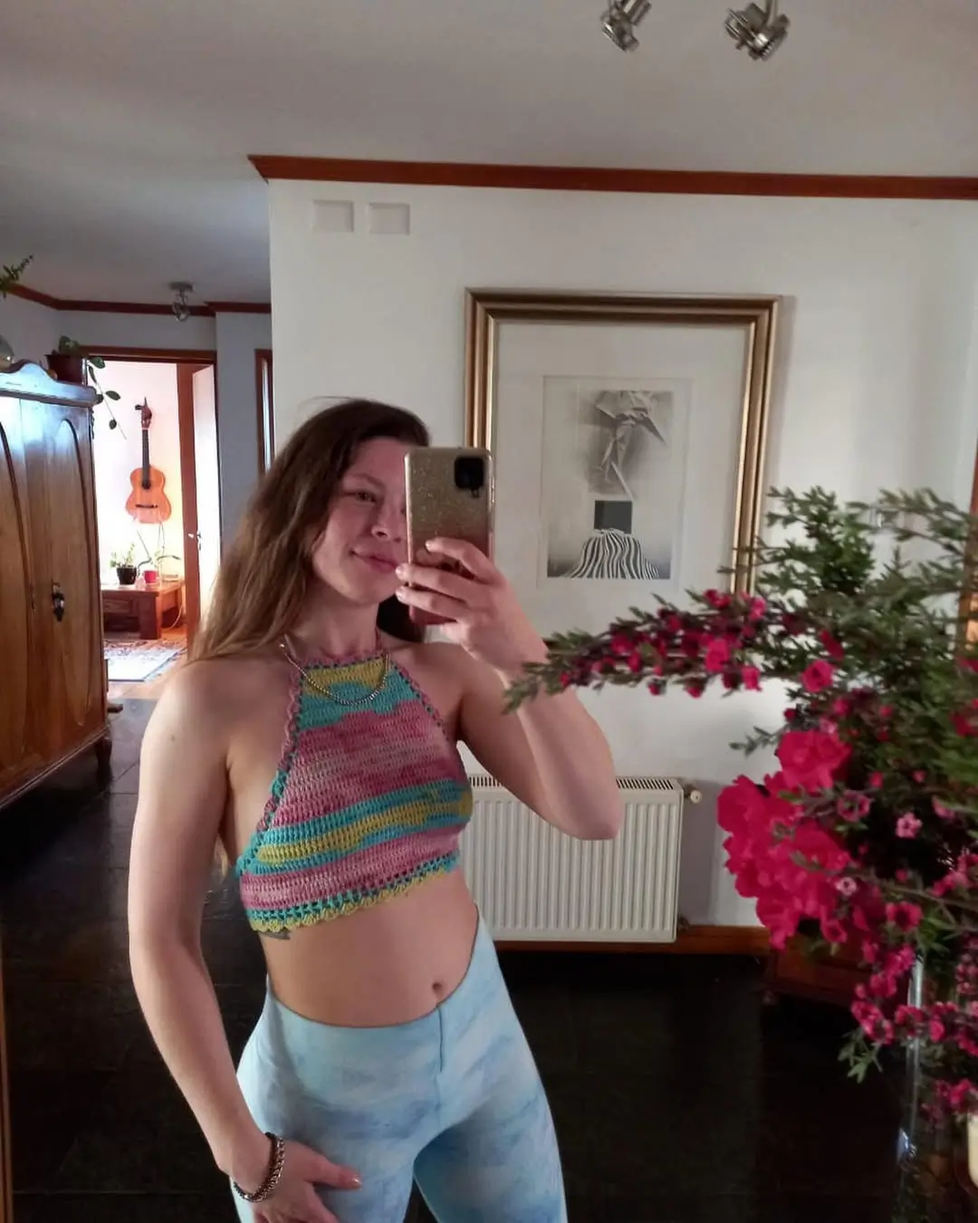 halter summer crop top outfits 2026 Handmade Crochet Halter with Relaxed At Home Aesthetic