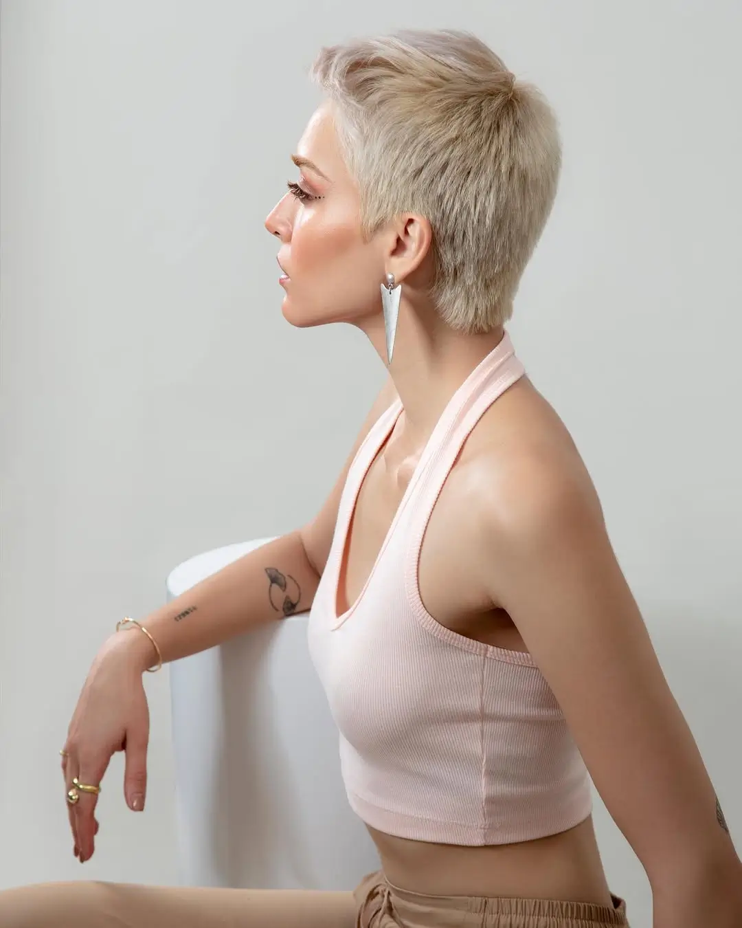 halter summer crop top outfits 2026 Soft Sculpted Halter with Modern Minimal Edge