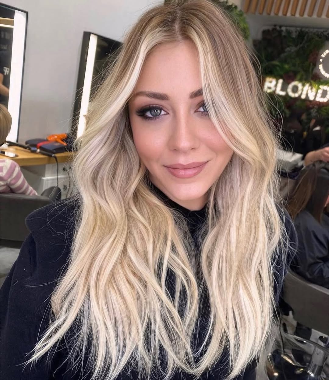 summer blonde hair color 2026 Soft Creamy Blonde with Face-Framing Brightness