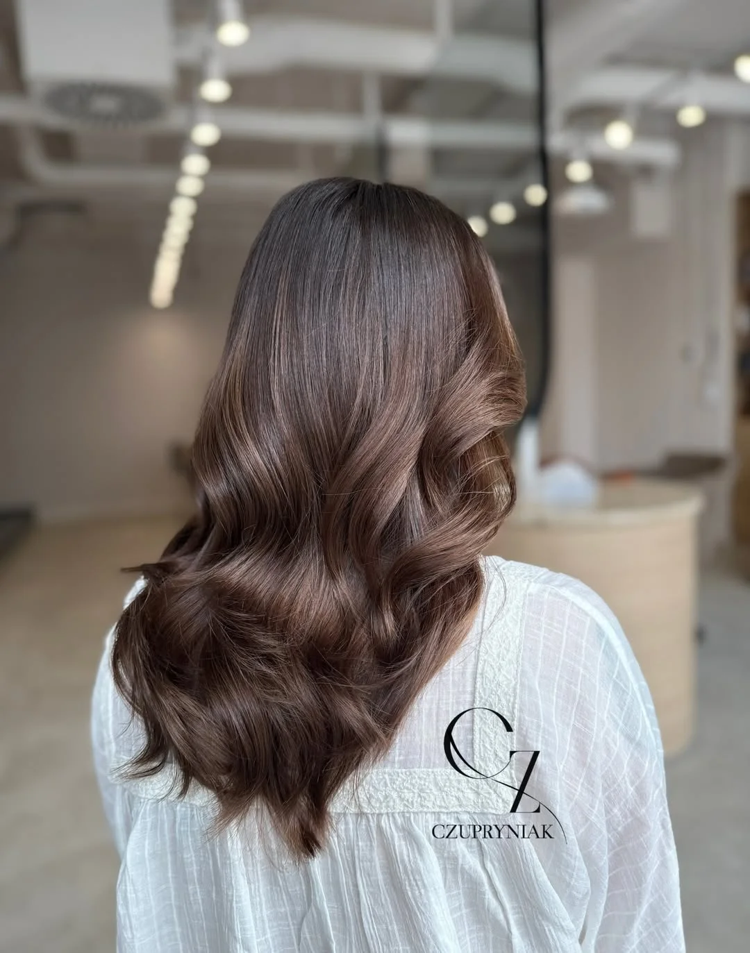low lift summer mushroom brown hair color 2026 Velvet Brunette Mushroom Waves with Rich Depth