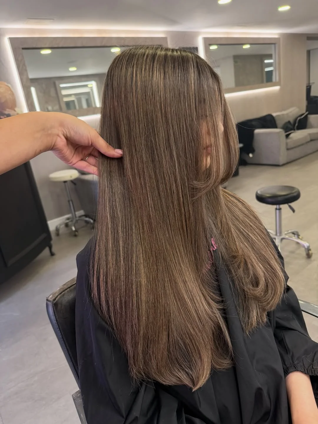 low lift summer mushroom brown hair color 2026 Long Silky Mushroom Brown with Natural Flow