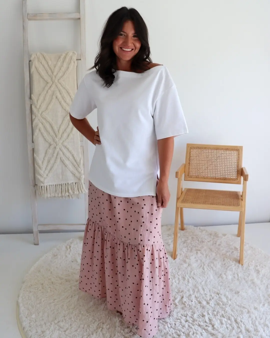maxi skirt outfits summer 2026 Playful Pink with Effortless Comfort