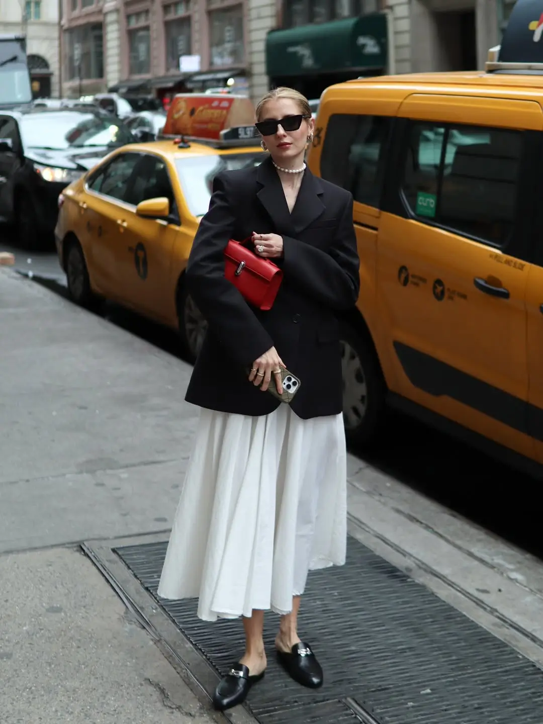 maxi skirt outfits summer 2026 City Drama with a Hint of Red