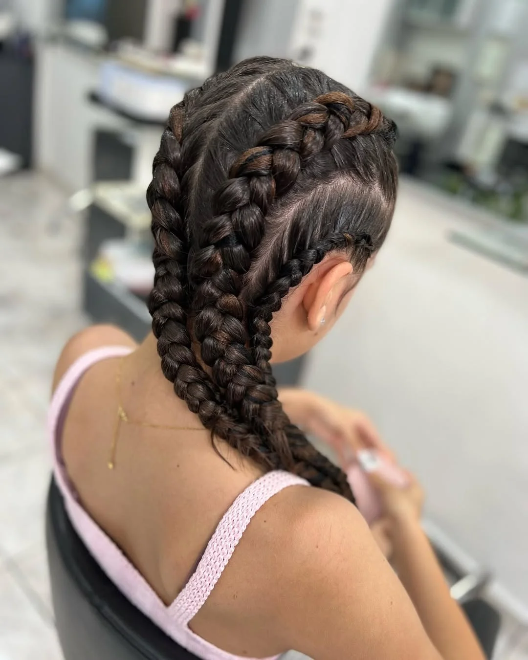 sassy summer short hairstyles 2026 Double Dutch Braids with Clean Summer Precision