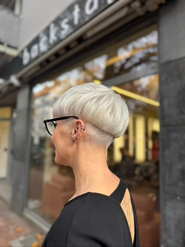 sassy summer short hairstyles 2026 Undercut Pixie with Icy Blonde Contrast