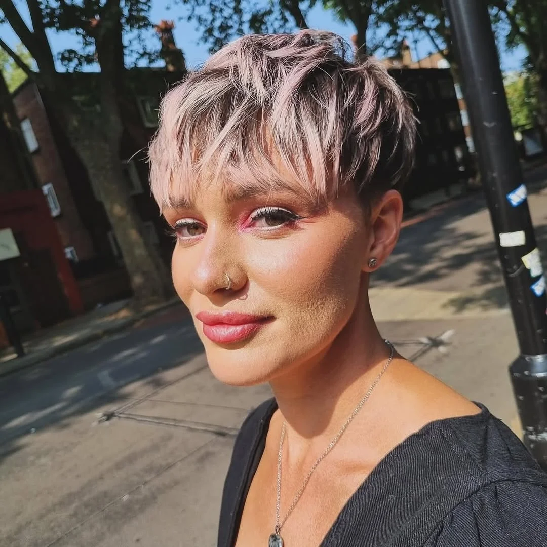 sassy summer short hairstyles 2026 Textured Pixie with Soft Pastel Dimension