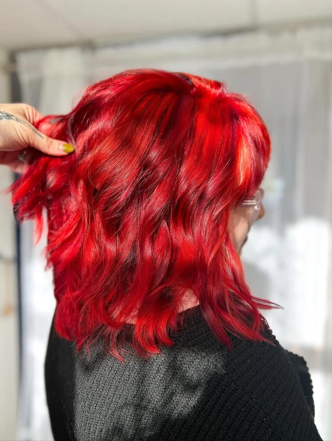 soft summer red hair color 2026 Glossy True Red with Liquid Shine