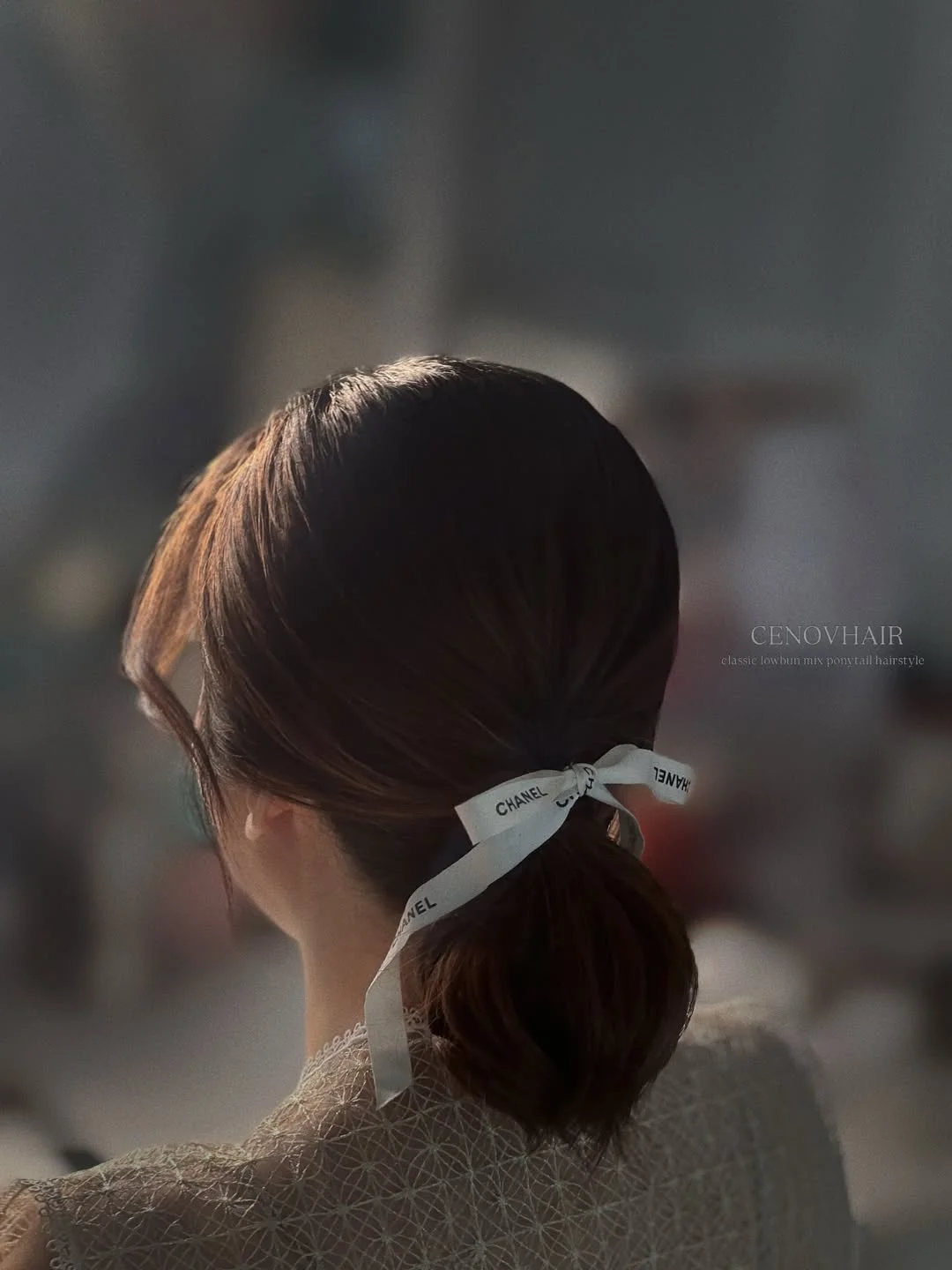 sporty summer ponytail hairstyle 2026 Low Romantic Ponytail with Ribbon Detail