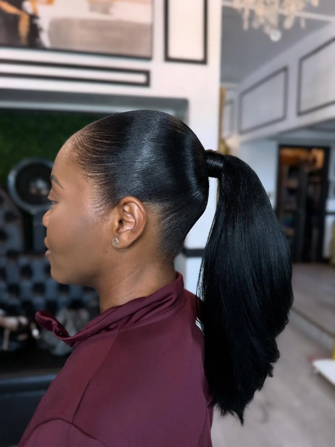 sporty summer ponytail hairstyle 2026 Classic Sleek Ponytail with High Shine Finish