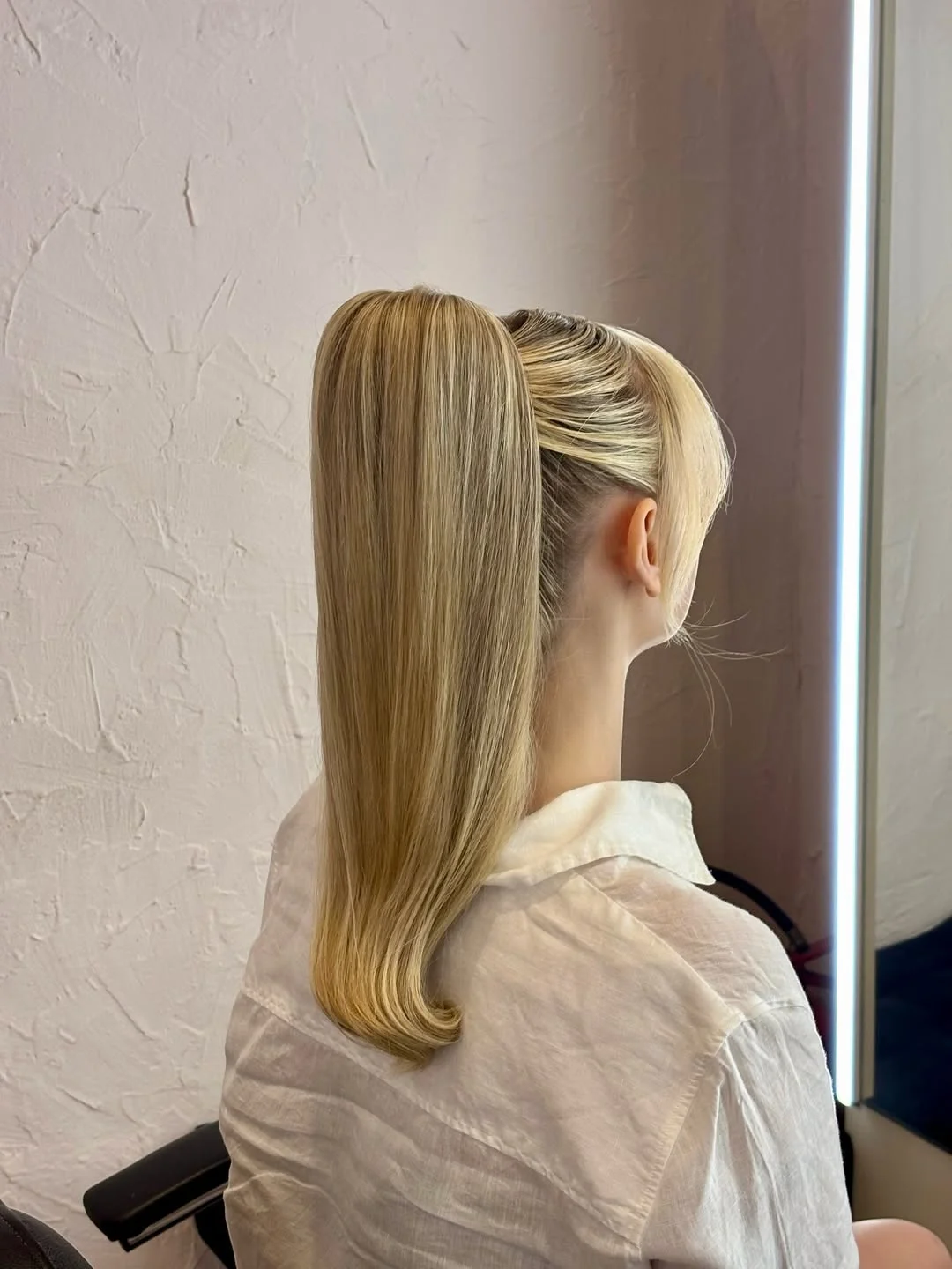 sporty summer ponytail hairstyle 2026 Polished Blonde Ponytail with Sculpted Finish