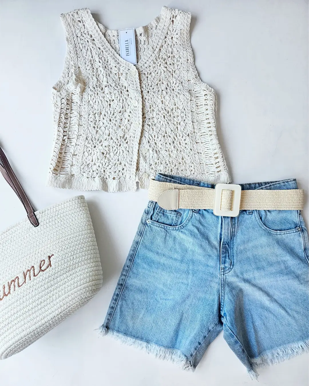 summer denim shorts 2026 Textured Neutrals and the Return of Slow Summer Styling