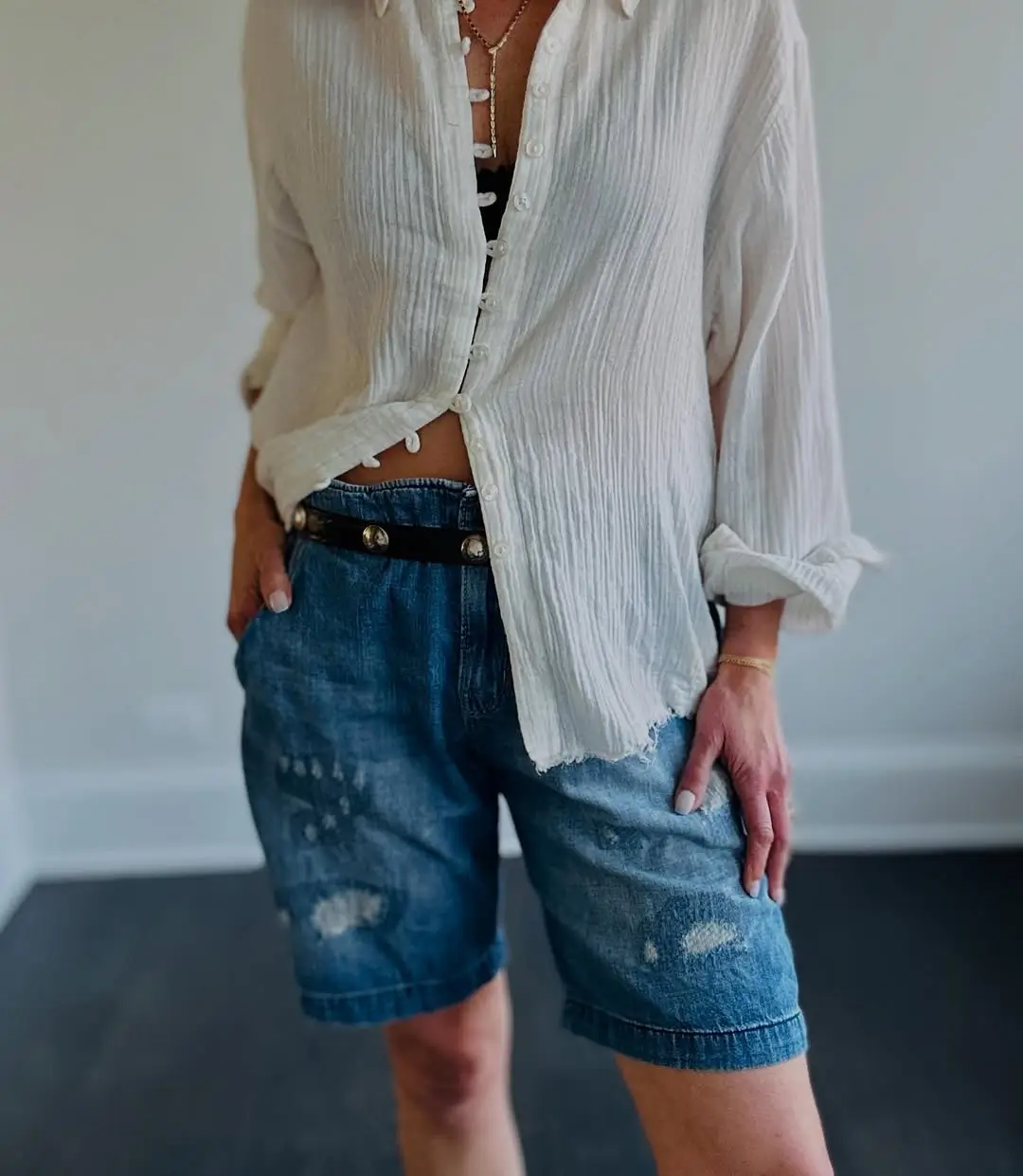 summer denim shorts 2026 Effortless Volume and the Return of Bermuda Energy