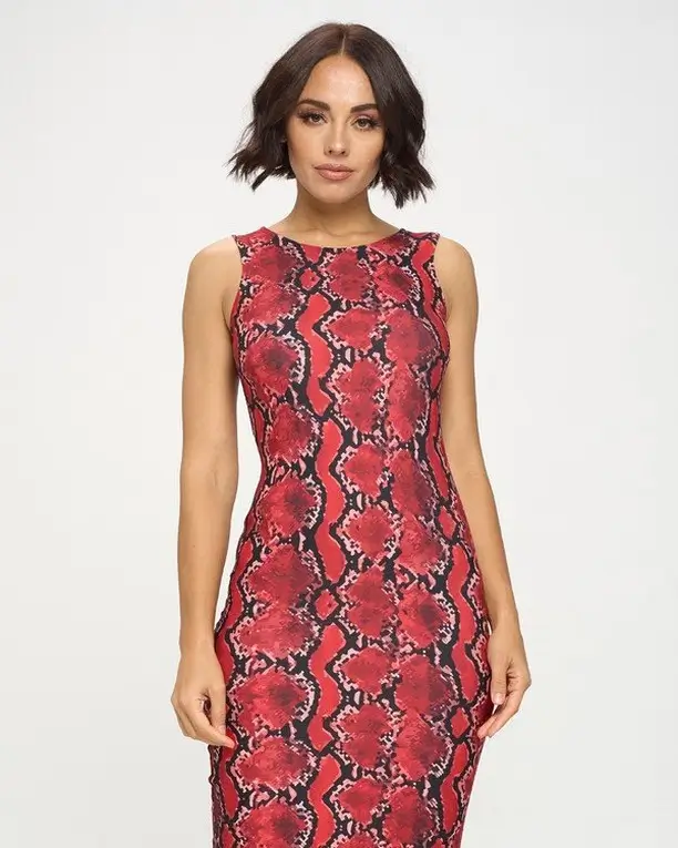 summer sleeveless dresses 2026 Snake Print Statement When You’re Ready to Be Seen