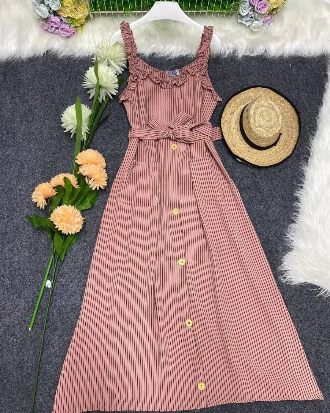summer sleeveless dresses 2026 Striped Cotton Charm That Easy Everyday Favorite