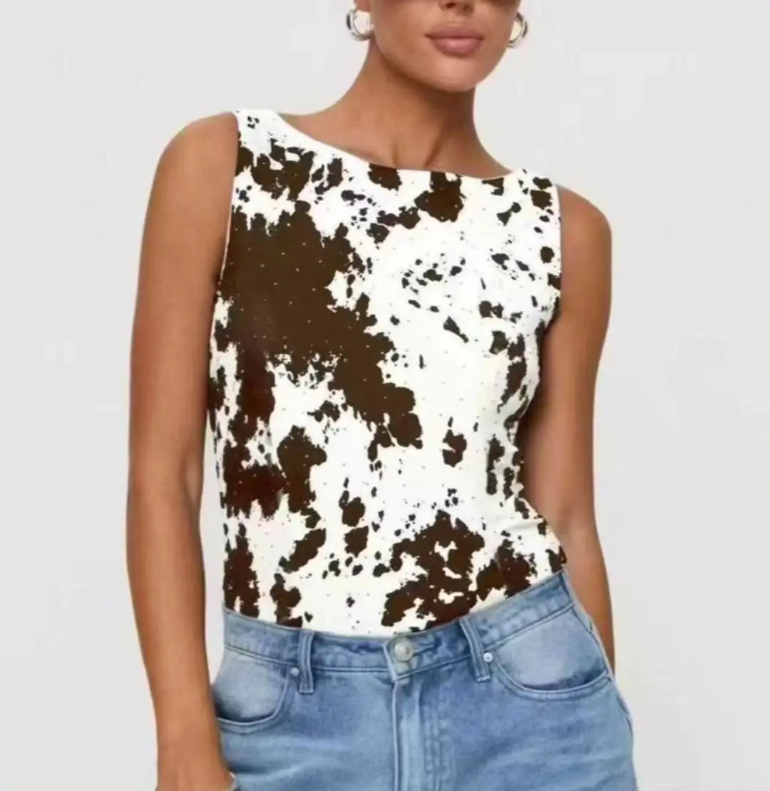 summer sleeveless tops 2026 Playful Prints: When Casual Gets a Little Wild