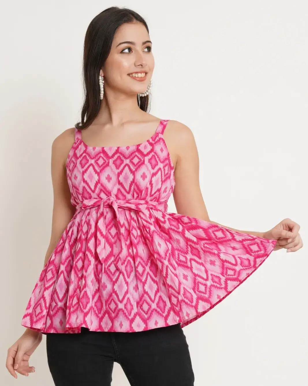summer sleeveless tops 2026 Playful Pink Volume: When Cute Meets Movement