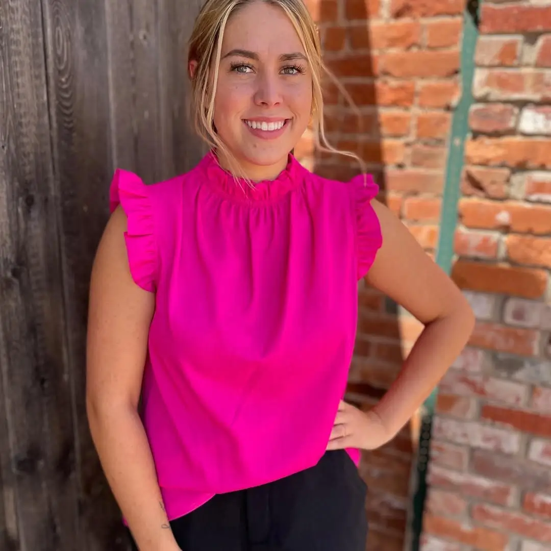summer sleeveless tops 2026 Statement Pink with Structure: The Elevated Casual You Didn’t Expect