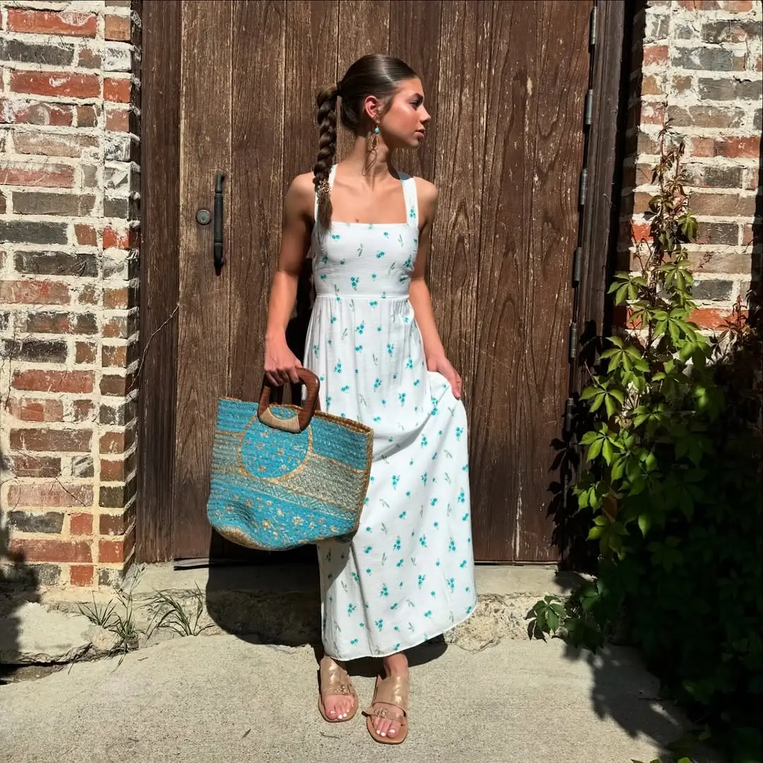 summer sundresses 2026 Clean White Lines with a Hint of Summer Ease
