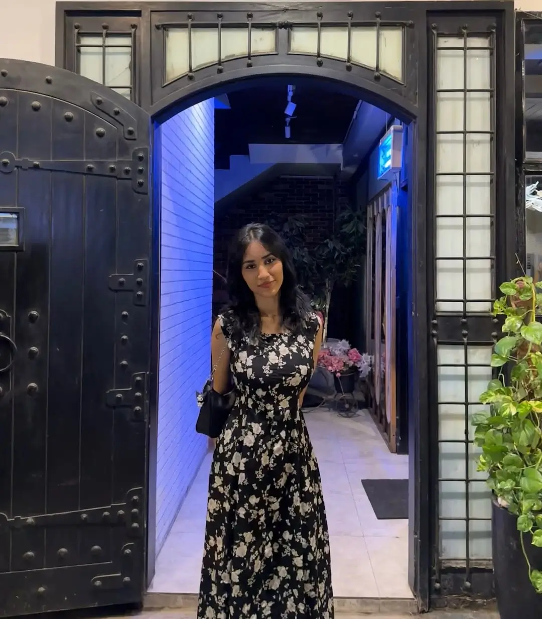 summer sundresses 2026 The Quiet Power of a Black Floral Midi